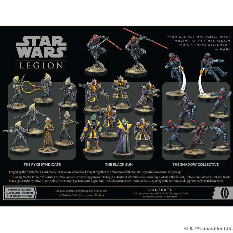STAR WARS: LEGION - SHADOW COLLECTIVE MERCENARY STARTER SET