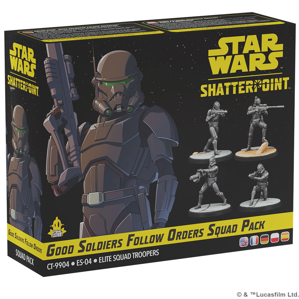 Star Wars: Shatterpoint - Good Soldiers Follow Orders Squad Pack | The Clever Kobold