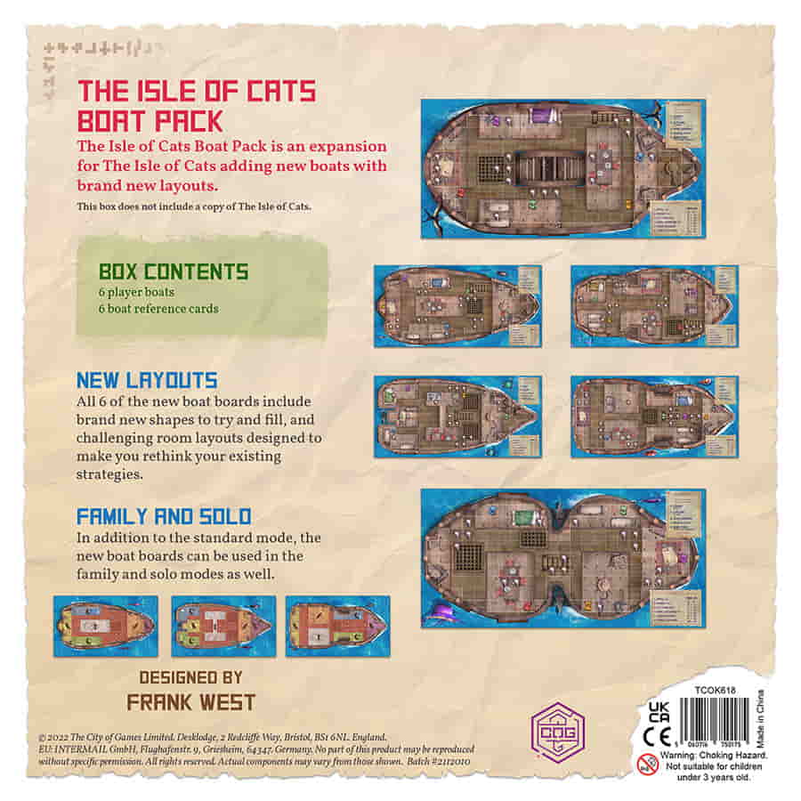 The Isle of Cats: Boat Pack Expansion