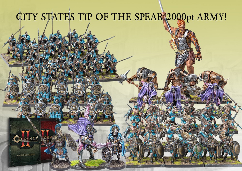 Tip Of The Spear 2000pt Army - City States | The Clever Kobold