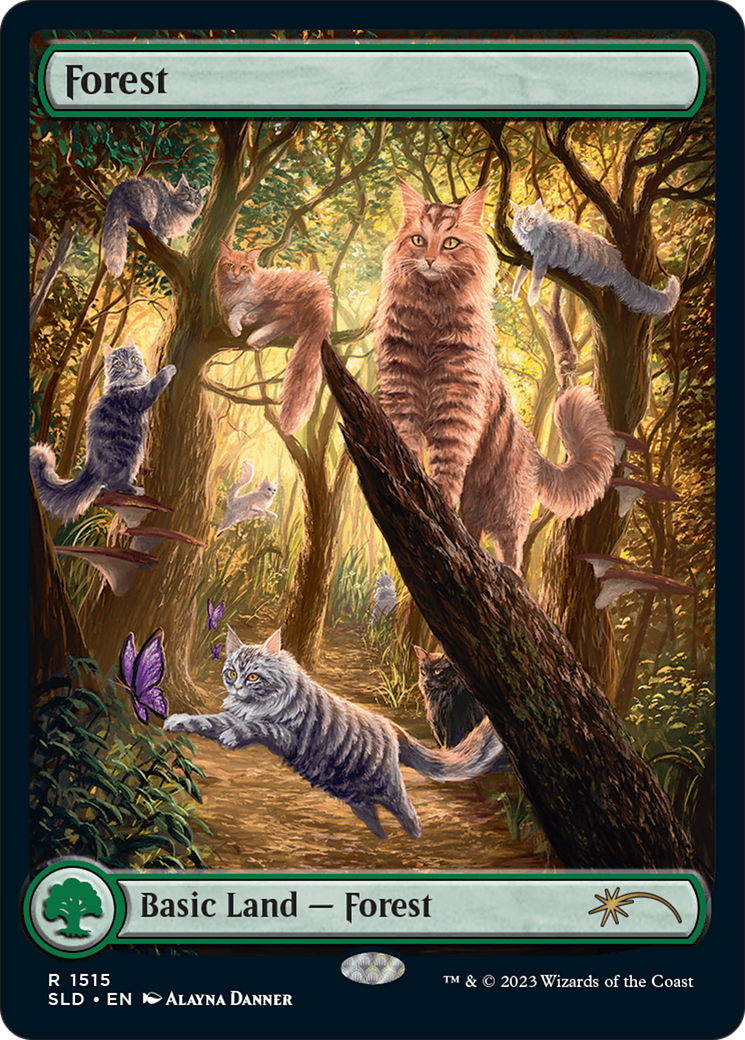 Forest (1515) [Secret Lair Commander Deck: Raining Cats and Dogs] | The Clever Kobold