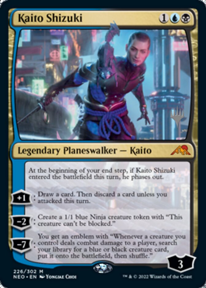 Kaito Shizuki (Promo Pack) [Kamigawa: Neon Dynasty Promos] | The Clever Kobold