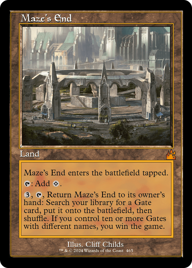 Maze's End (Retro Frame) [Ravnica Remastered] | The Clever Kobold