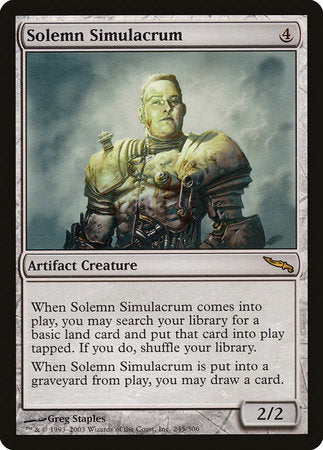 Solemn Simulacrum [Mirrodin] | The Clever Kobold