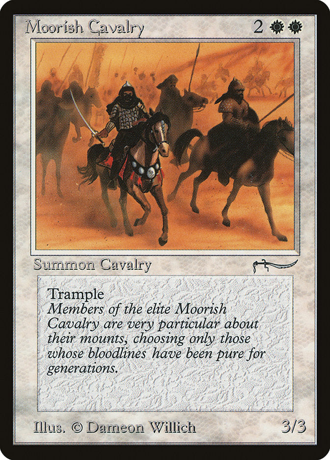 Moorish Cavalry (Light Mana Cost) [Arabian Nights] | The Clever Kobold