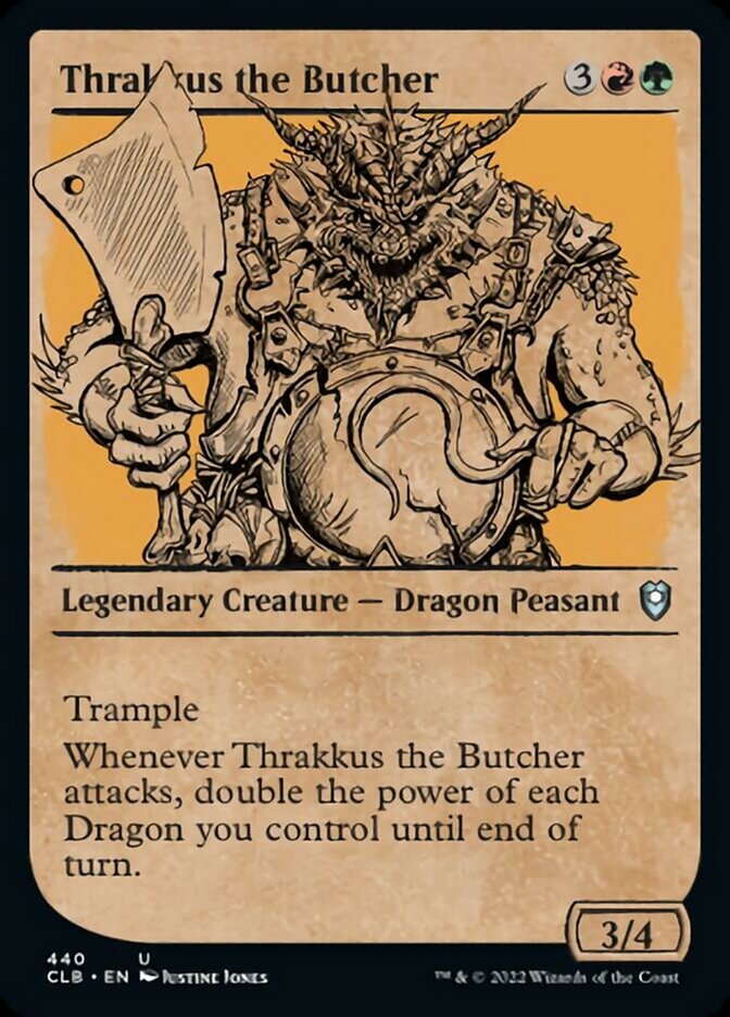 Thrakkus the Butcher (Showcase) [Commander Legends: Battle for Baldur's Gate] | The Clever Kobold