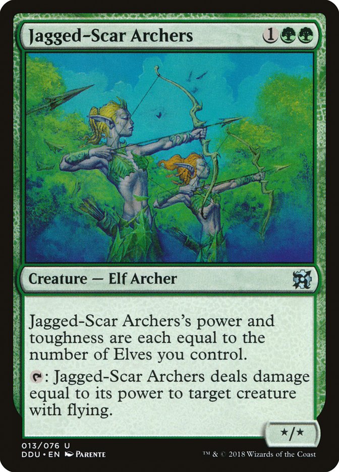 Jagged-Scar Archers [Duel Decks: Elves vs. Inventors] | The Clever Kobold