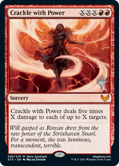 Crackle with Power (Promo Pack) [Strixhaven: School of Mages Promos] | The Clever Kobold