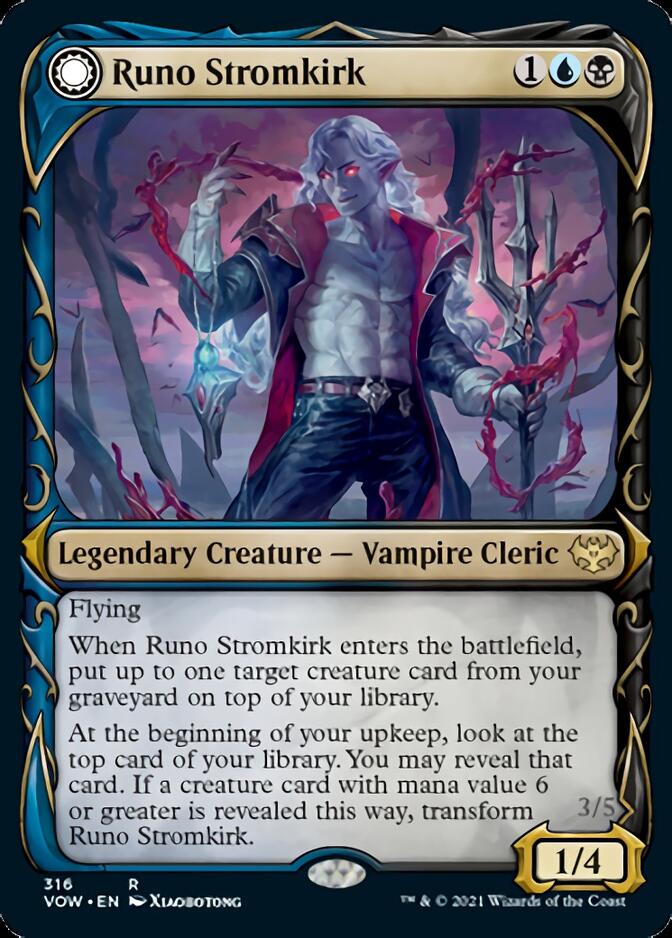 Runo Stromkirk // Krothuss, Lord of the Deep (Showcase Fang Frame) [Innistrad: Crimson Vow] | The Clever Kobold