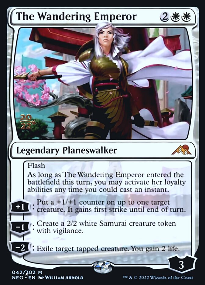 The Wandering Emperor [Kamigawa: Neon Dynasty Prerelease Promos] | The Clever Kobold