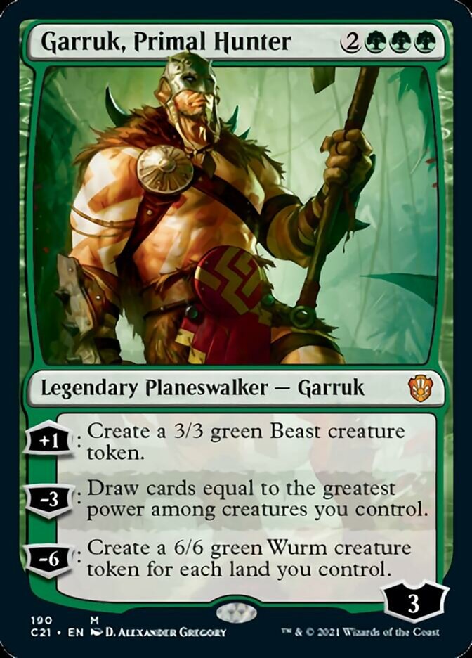 Garruk, Primal Hunter [Commander 2021] | The Clever Kobold