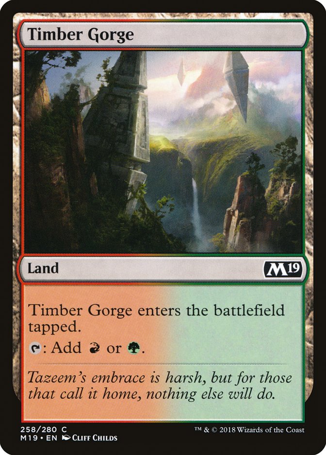 Timber Gorge [Core Set 2019] | The Clever Kobold