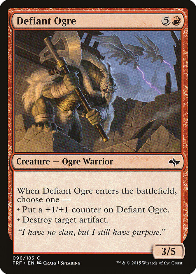 Defiant Ogre [Fate Reforged] | The Clever Kobold