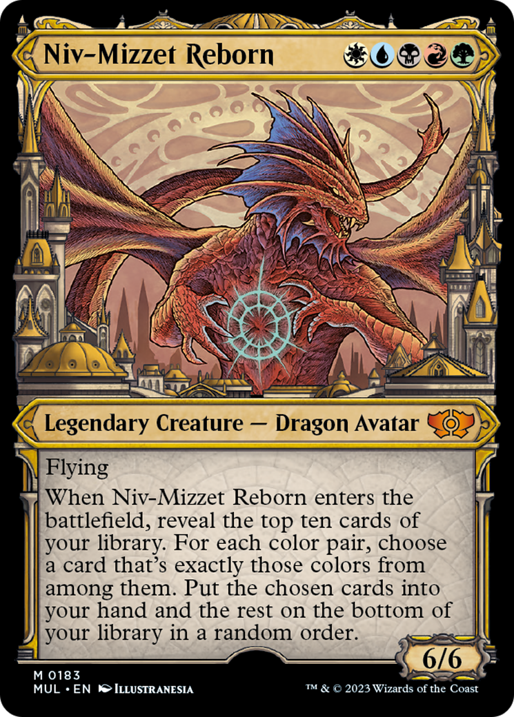 Niv-Mizzet Reborn (Halo Foil) [Multiverse Legends] | The Clever Kobold