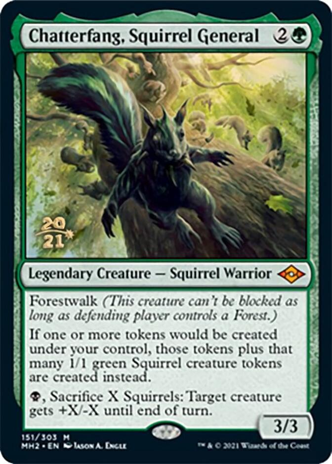 Chatterfang, Squirrel General [Modern Horizons 2 Prerelease Promos] | The Clever Kobold