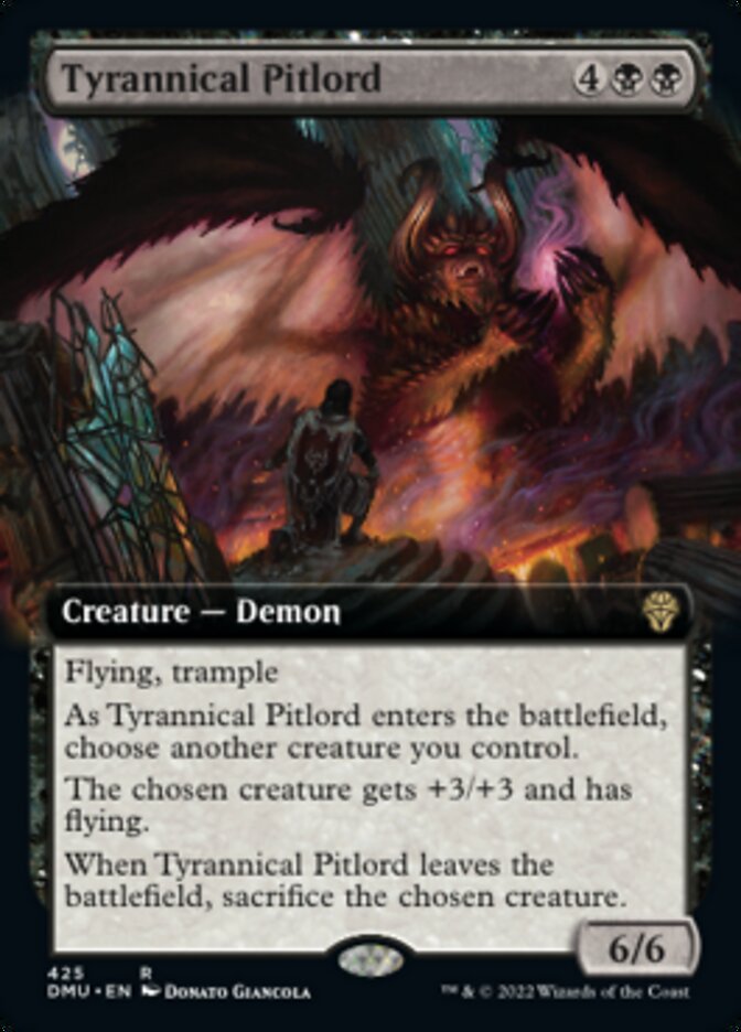 Tyrannical Pitlord (Extended Art) [Dominaria United] | The Clever Kobold