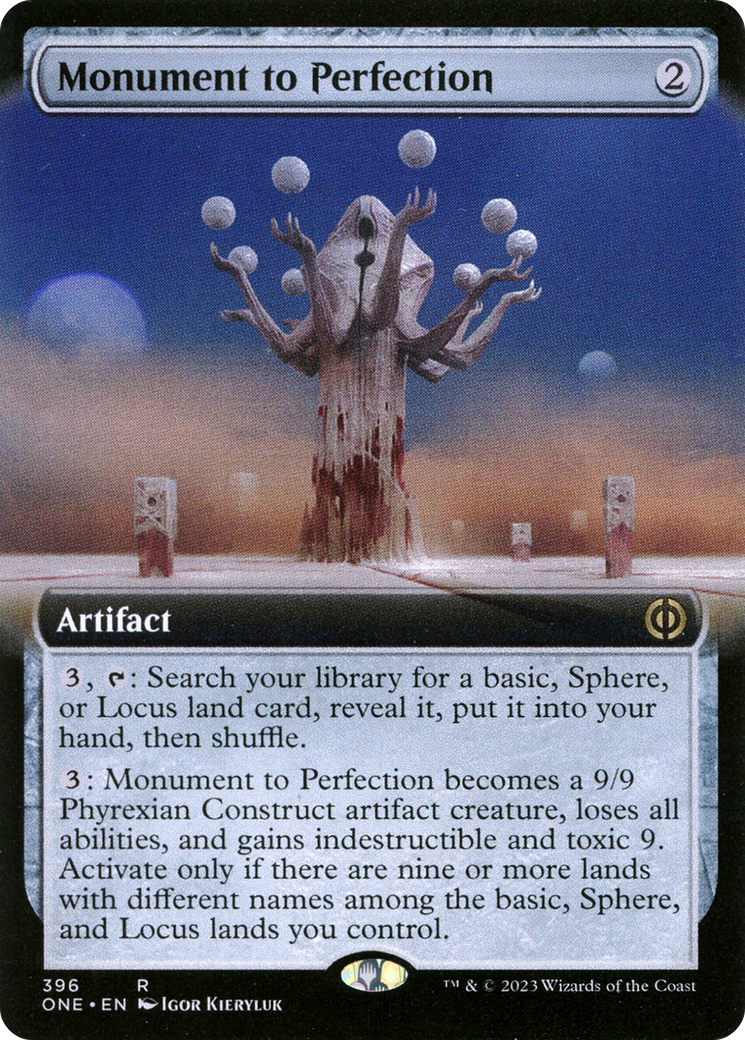 Monument to Perfection (Extended Art) [Phyrexia: All Will Be One] | The Clever Kobold