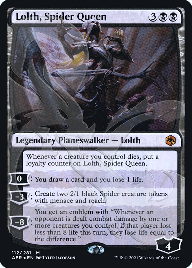 Lolth, Spider Queen (Ampersand Promo) [Dungeons & Dragons: Adventures in the Forgotten Realms Promos] | The Clever Kobold