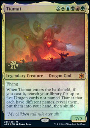 Tiamat [Dungeons & Dragons: Adventures in the Forgotten Realms Prerelease Promos] | The Clever Kobold