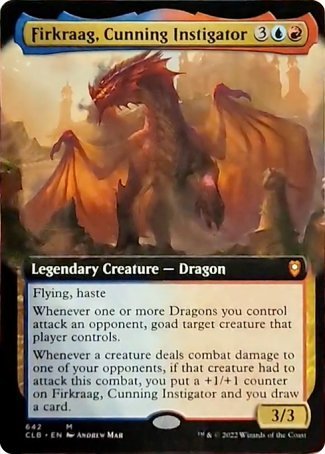 Firkraag, Cunning Instigator (Extended Art) [Commander Legends: Battle for Baldur's Gate] | The Clever Kobold