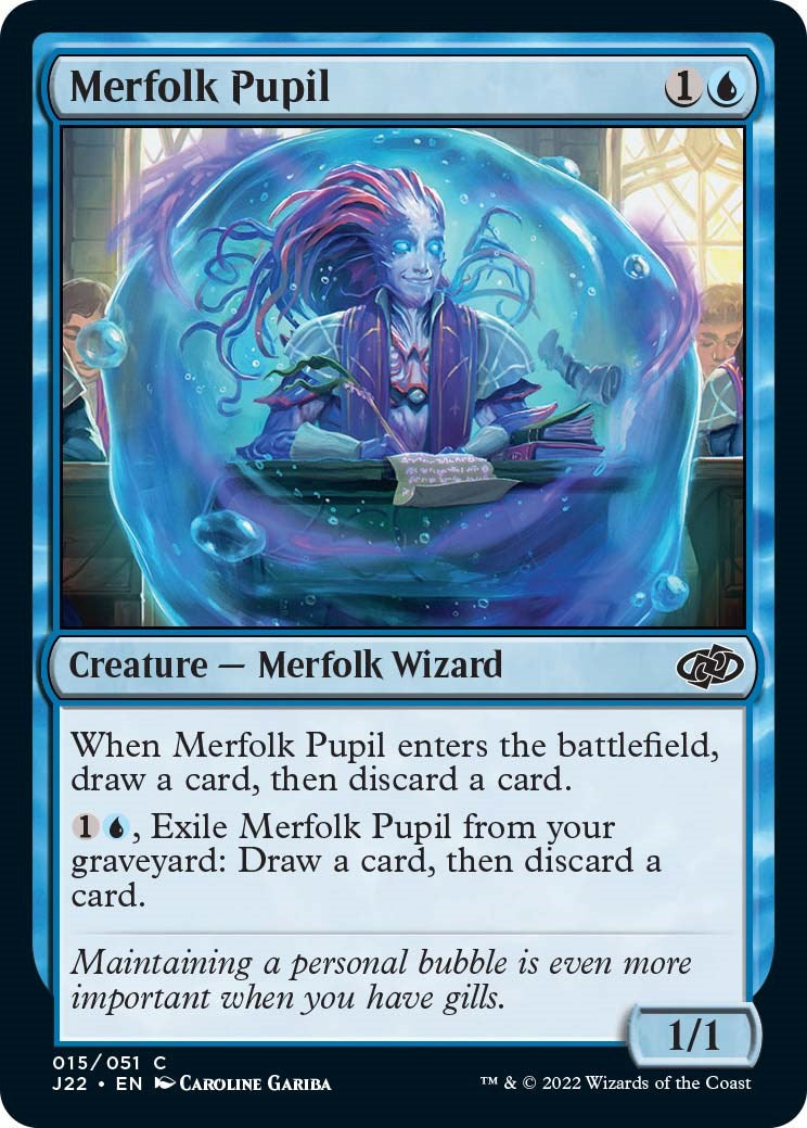 Merfolk Pupil [Jumpstart 2022] | The Clever Kobold