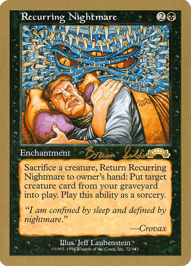 Recurring Nightmare (Brian Selden) [World Championship Decks 1998] | The Clever Kobold