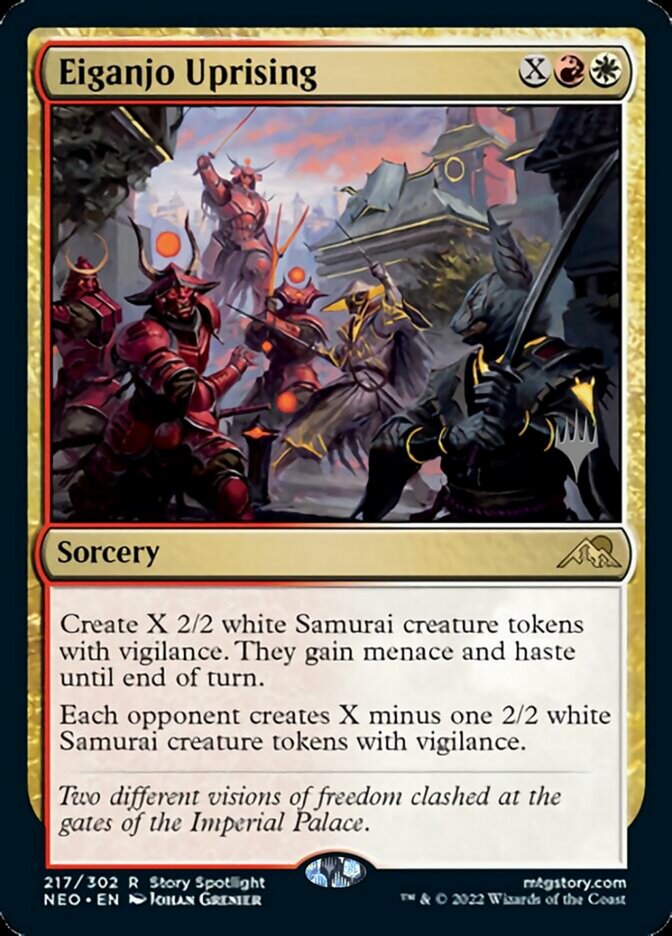 Eiganjo Uprising (Promo Pack) [Kamigawa: Neon Dynasty Promos] | The Clever Kobold