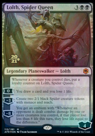 Lolth, Spider Queen [Dungeons & Dragons: Adventures in the Forgotten Realms Prerelease Promos] | The Clever Kobold