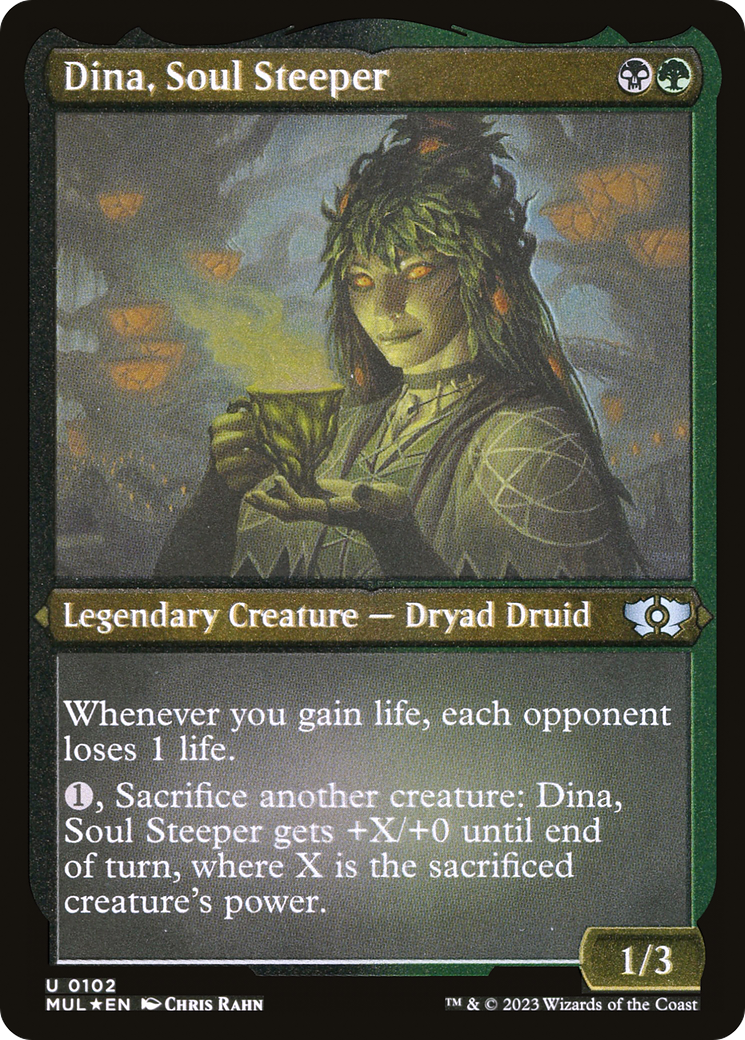 Dina, Soul Steeper (Foil Etched) [Multiverse Legends] | The Clever Kobold