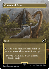 Command Tower // Commander Tower (Borderless) [Jurassic World Collection] | The Clever Kobold