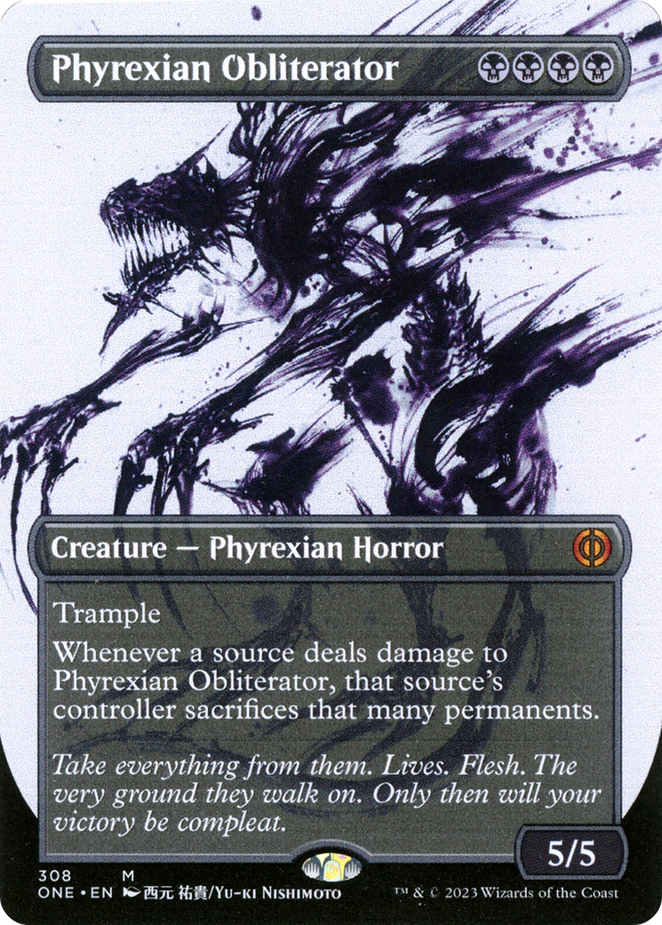 Phyrexian Obliterator (Borderless Ichor) [Phyrexia: All Will Be One] | The Clever Kobold