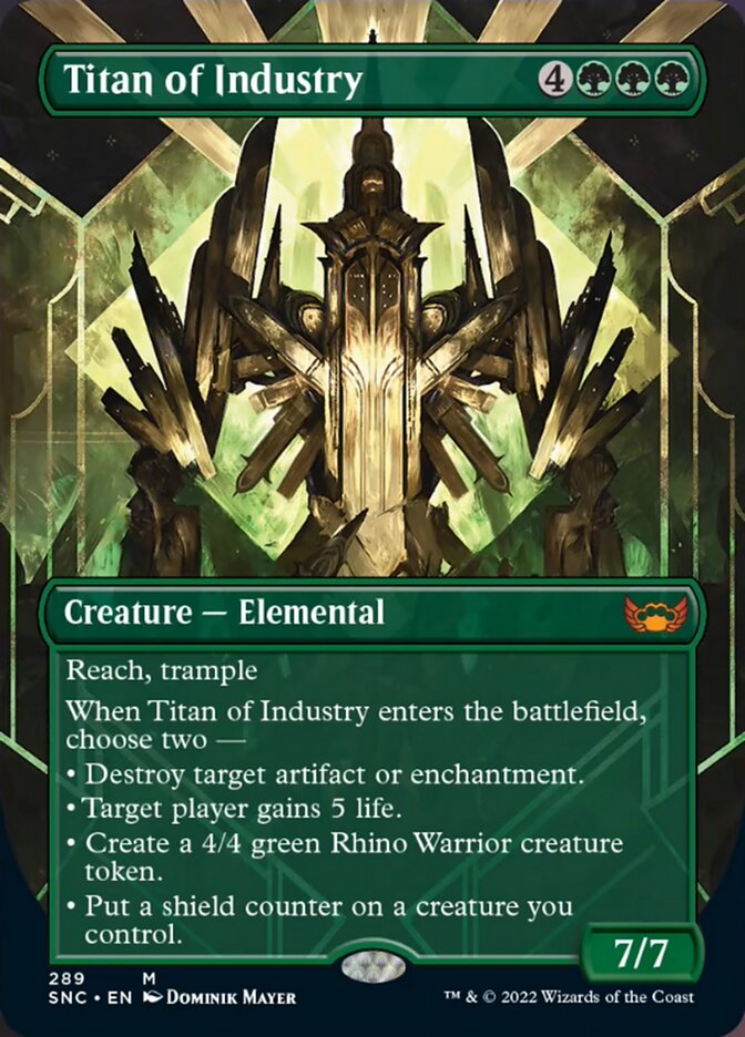 Titan of Industry (Borderless Alternate Art) [Streets of New Capenna] | The Clever Kobold