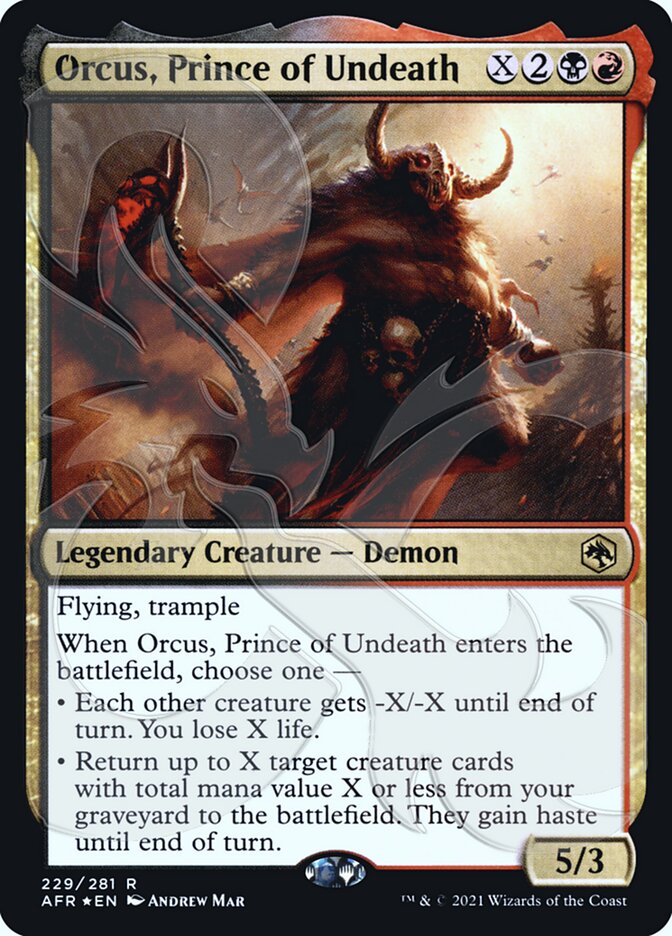 Orcus, Prince of Undeath (Ampersand Promo) [Dungeons & Dragons: Adventures in the Forgotten Realms Promos] | The Clever Kobold