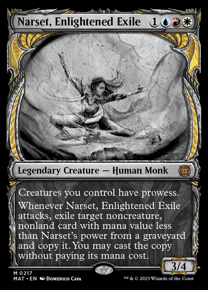 Narset, Enlightened Exile (Showcase Halo Foil) [March of the Machine: The Aftermath] | The Clever Kobold