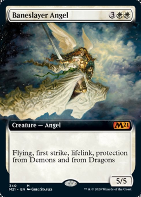 Baneslayer Angel (Extended Art) [Core Set 2021] | The Clever Kobold