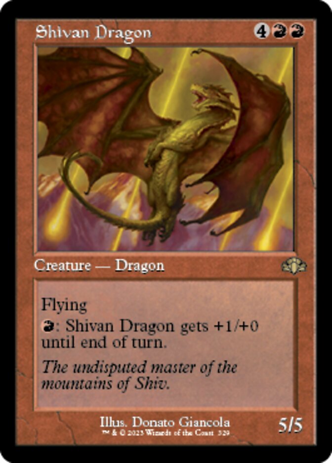 Shivan Dragon (Retro) [Dominaria Remastered] | The Clever Kobold