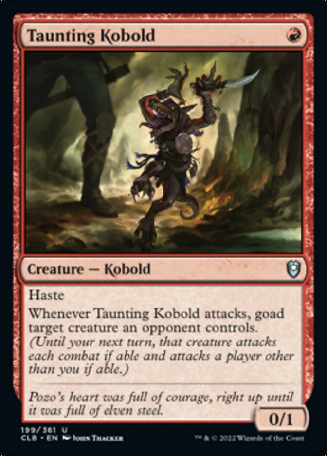 Taunting Kobold [Commander Legends: Battle for Baldur's Gate] | The Clever Kobold