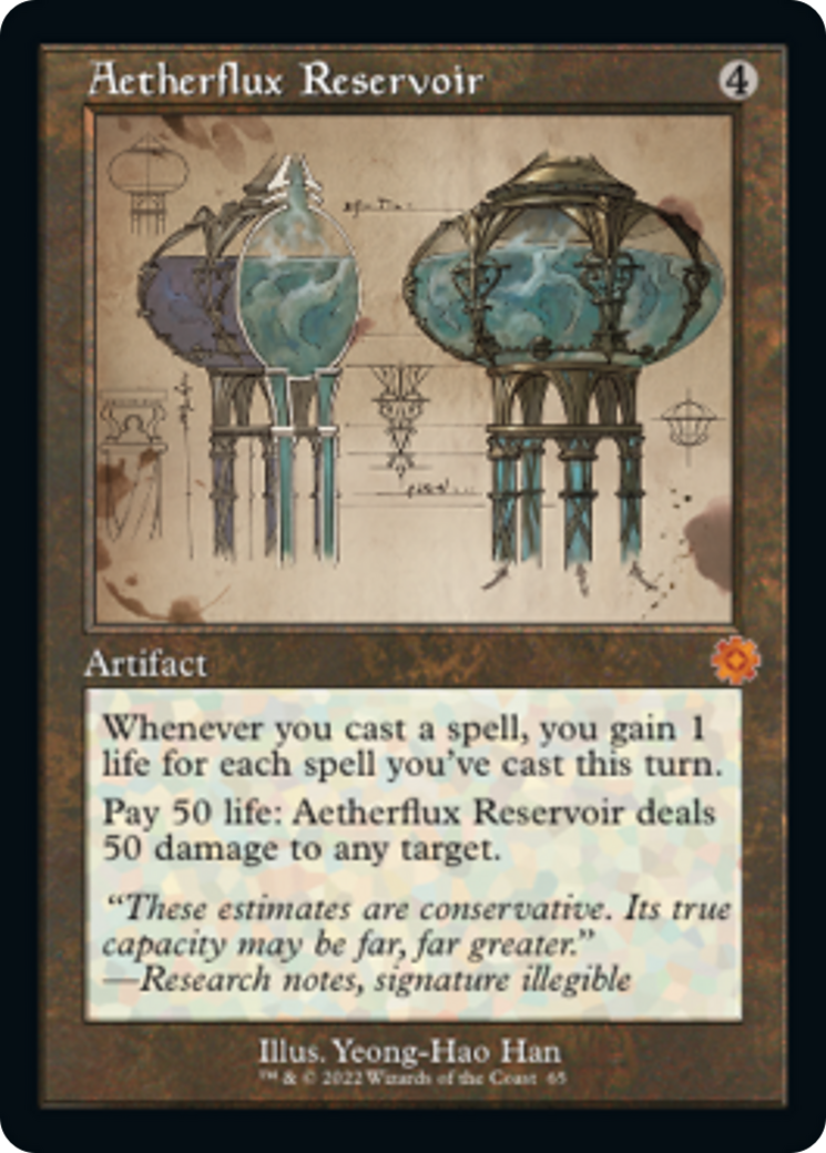 Aetherflux Reservoir (Retro Schematic) [The Brothers' War Retro Artifacts] | The Clever Kobold