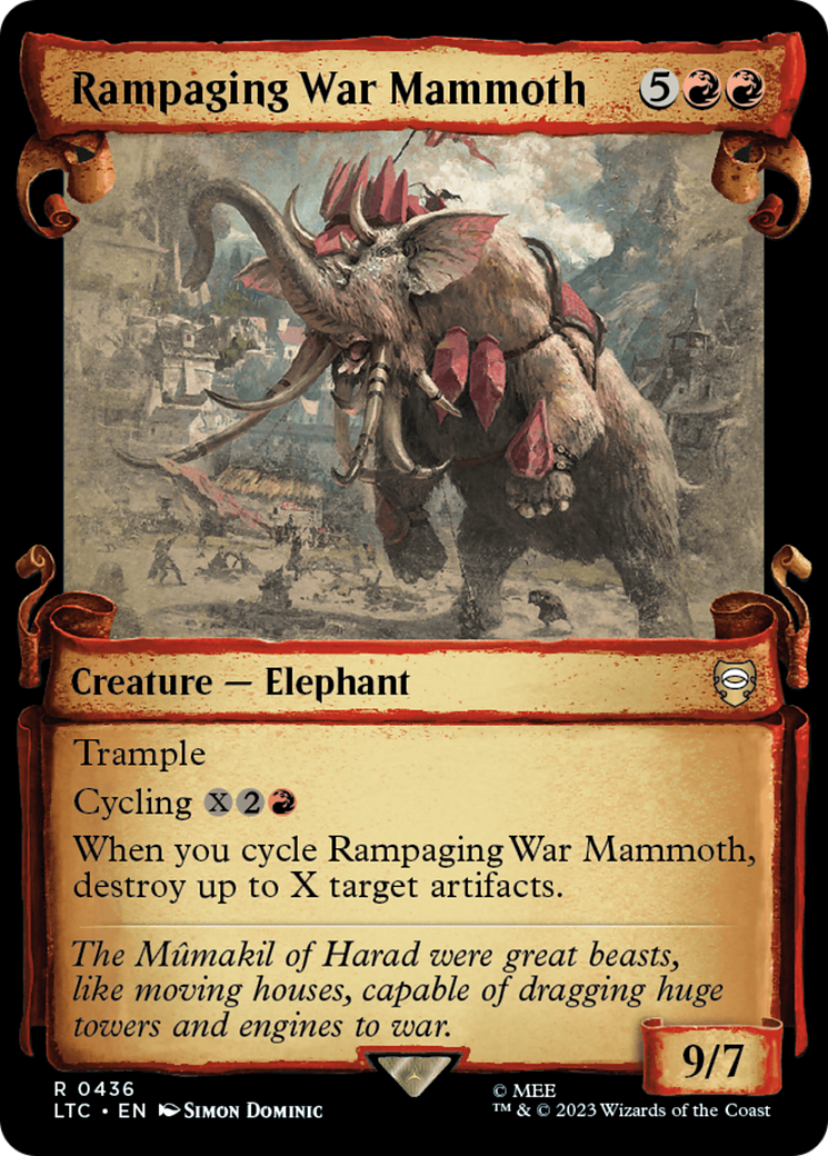 Rampaging War Mammoth [The Lord of the Rings: Tales of Middle-Earth Commander Showcase Scrolls] | The Clever Kobold
