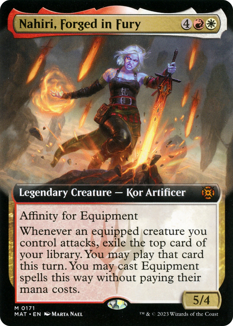 Nahiri, Forged in Fury (Extended Art) [March of the Machine: The Aftermath] | The Clever Kobold