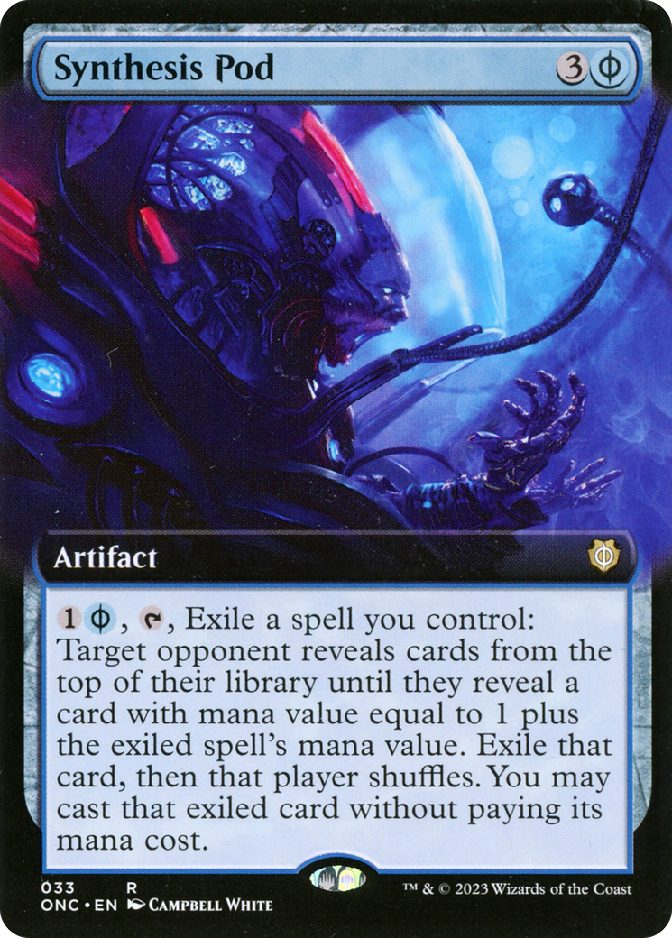Synthesis Pod (Extended Art) [Phyrexia: All Will Be One Commander] | The Clever Kobold