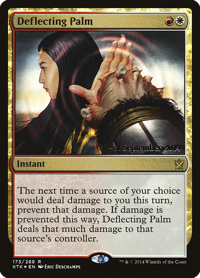 Deflecting Palm  [Khans of Tarkir Prerelease Promos] | The Clever Kobold