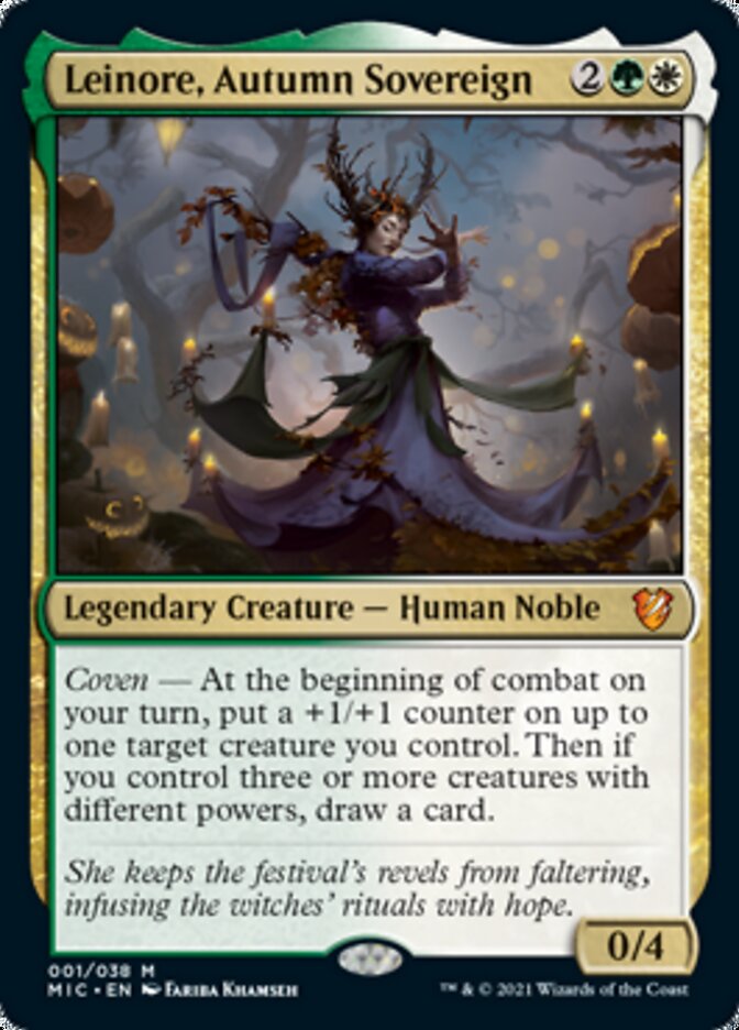 Leinore, Autumn Sovereign (Display Commander) [Innistrad: Midnight Hunt Commander] | The Clever Kobold