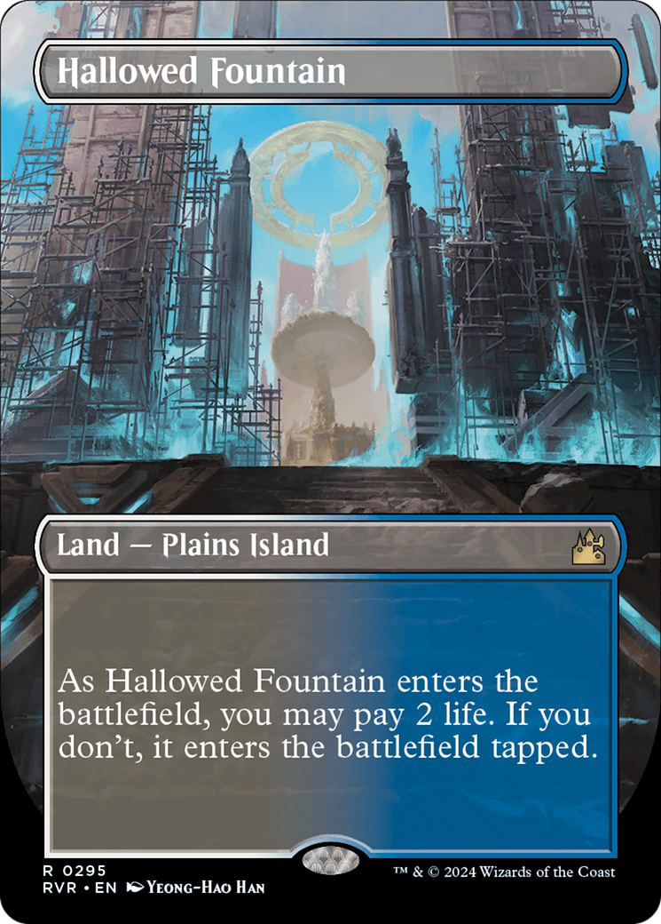 Hallowed Fountain (Borderless) [Ravnica Remastered] | The Clever Kobold
