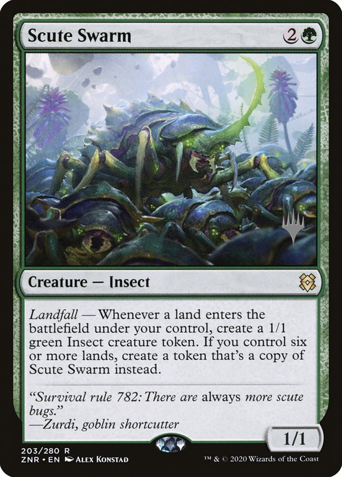 Scute Swarm (Promo Pack) [Zendikar Rising Promos] | The Clever Kobold