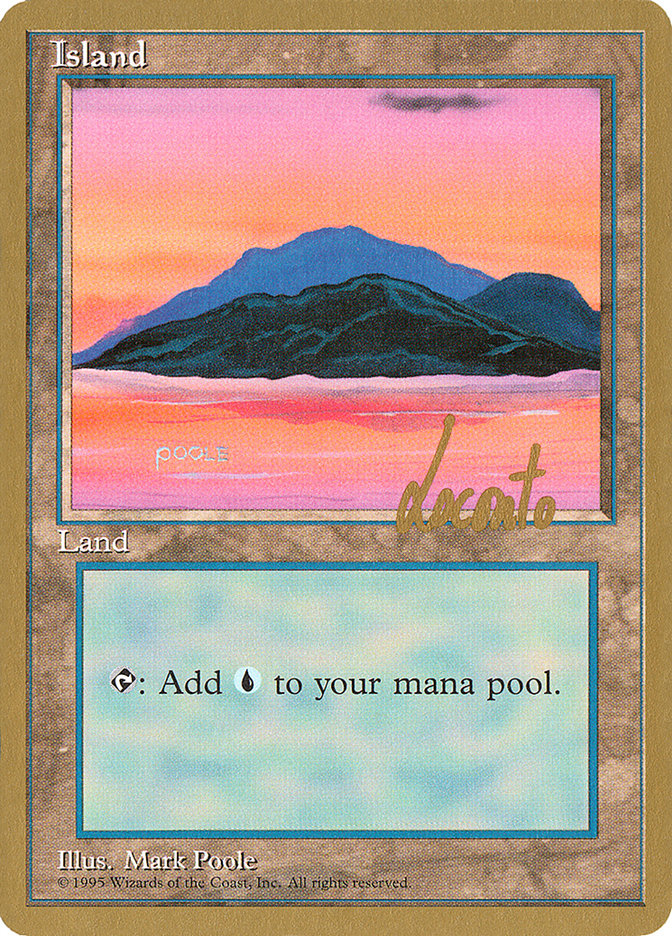 Island (ml369) (Michael Loconto) [Pro Tour Collector Set] | The Clever Kobold