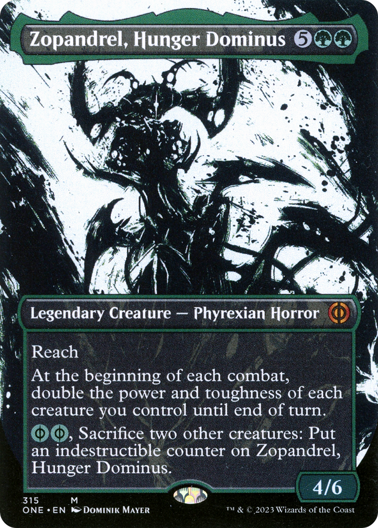 Zopandrel, Hunger Dominus (Borderless Ichor) [Phyrexia: All Will Be One] | The Clever Kobold