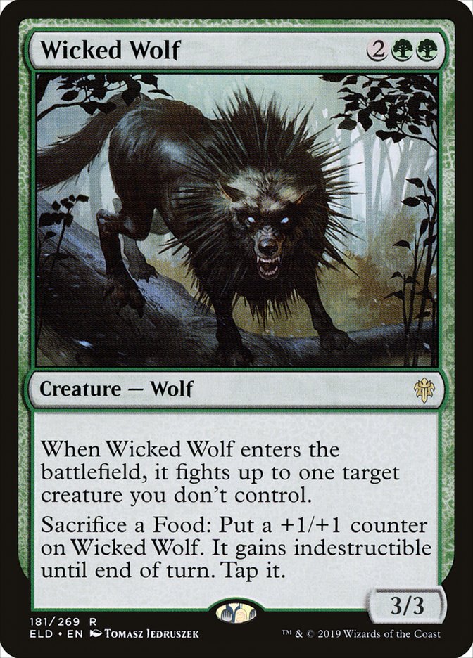 Wicked Wolf [Throne of Eldraine] | The Clever Kobold