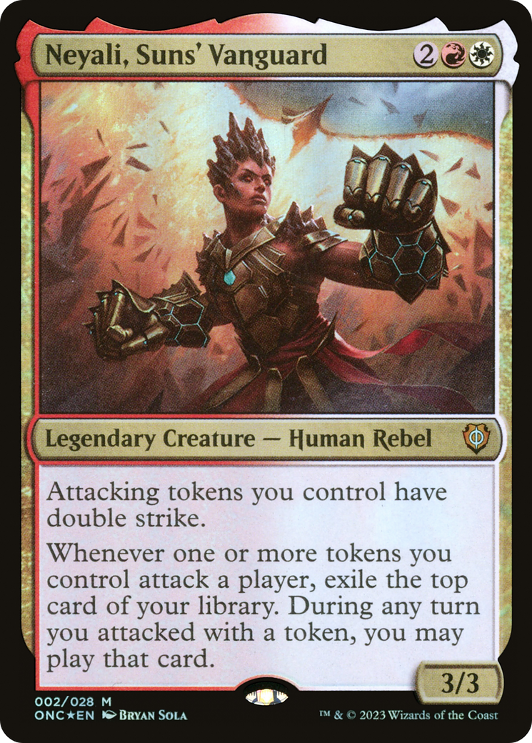 Neyali, Suns' Vanguard [Phyrexia: All Will Be One Commander] | The Clever Kobold