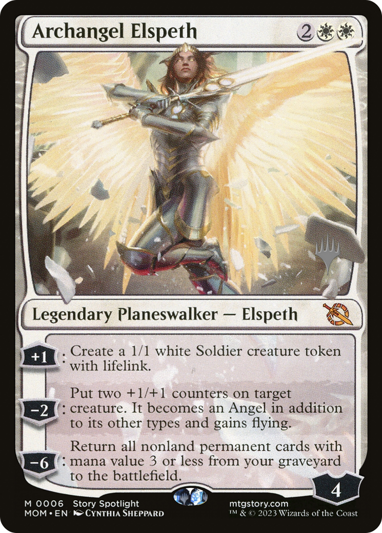 Archangel Elspeth (Promo Pack) [March of the Machine Promos] | The Clever Kobold